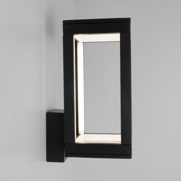 Уличный настенный светодиодный светильник Elektrostandard Frame 1527 Techno Led черный a051855 Уличный настенный светодиодный светильник Elektrostandard Frame 1527 Techno Led черный a051855