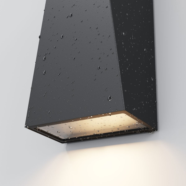 Уличный настенный светодиодный светильник Maytoni Times Square O580WL-L6B