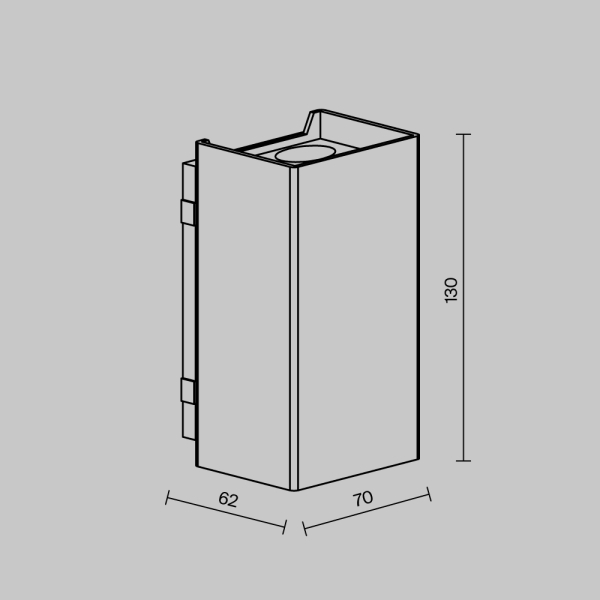 Уличный настенный светильник Maytoni Outdoor Shell O505WL-L3B3K