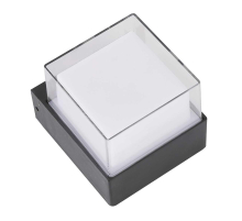 Уличный настенный светодиодный светильник Uniel ULU-P25A-5W/4000K IP65 Black UL-00010517