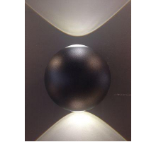 Уличный настенный светодиодный светильник Elvan GW-161A/2-6W-WW-Bk