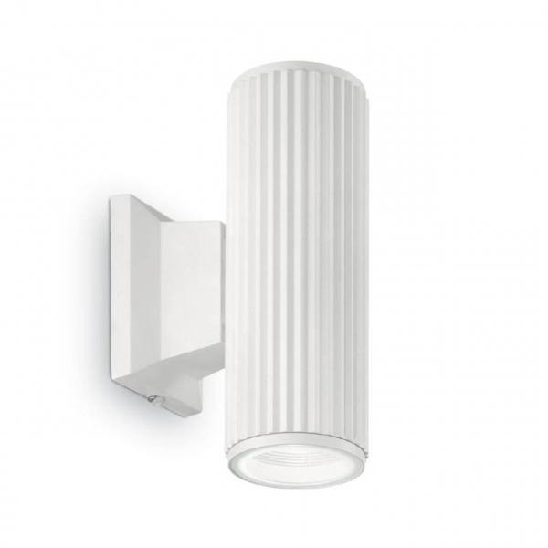 Уличный настенный светильник Ideal Lux Base AP2 Bianco 129457 Уличный настенный светильник Ideal Lux Base AP2 Bianco 129457