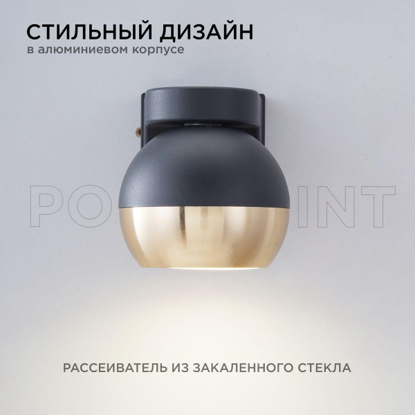 Уличный настенный светильник Apeyron Point 11-124 Уличный настенный светильник Apeyron Point 11-124