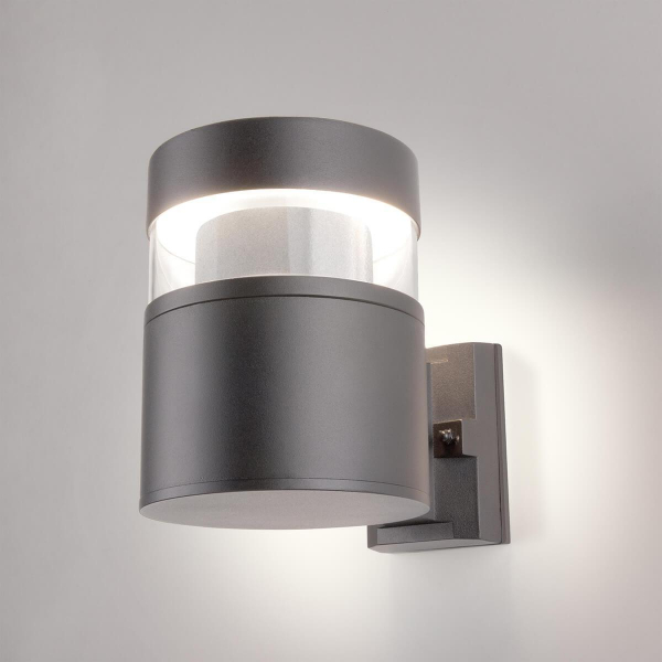 Уличный настенный светодиодный светильник Elektrostandard 1530 Techno Led серый a052247 Уличный настенный светодиодный светильник Elektrostandard 1530 Techno Led серый a052247