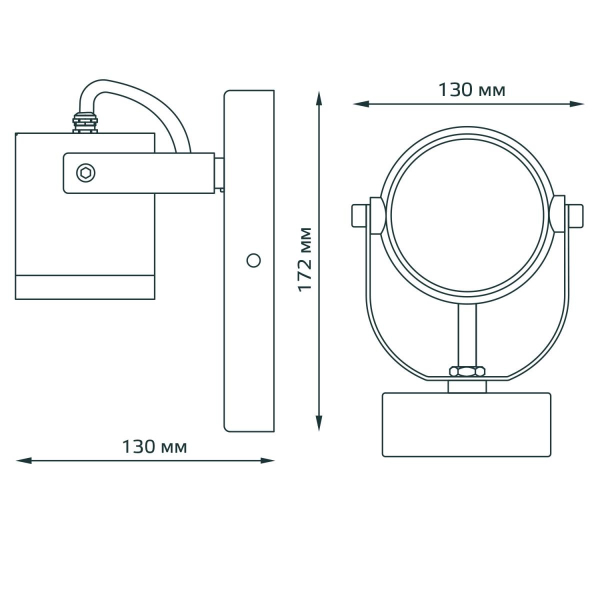 Уличный настенный светильник Gauss Sonata GD150
