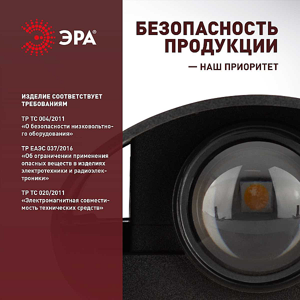 Уличный настенный светильник ЭРА Pictor WL57-2 BK Б0064544