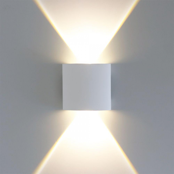 Уличный настенный светодиодный светильник Arte Lamp Bosto A3122AL-2WH Уличный настенный светодиодный светильник Arte Lamp Bosto A3122AL-2WH