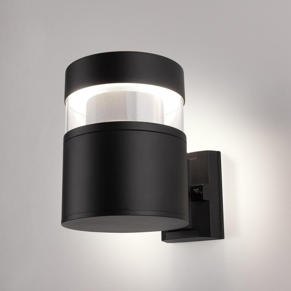 Уличный настенный светодиодный светильник Elektrostandard 1530 Techno Led чёрный a052244 Уличный настенный светодиодный светильник Elektrostandard 1530 Techno Led чёрный a052244