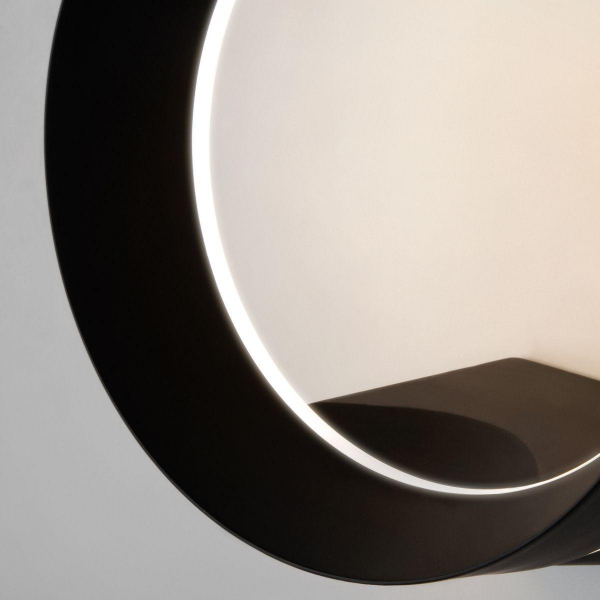 Уличный настенный светодиодный светильник Elektrostandard Ring 1710 Techno Led черный a054933 Уличный настенный светодиодный светильник Elektrostandard Ring 1710 Techno Led черный a054933