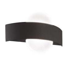 Уличный настенный светодиодный светильник Uniel ULU-S33A-8W/4000K IP65 Black UL-00009349