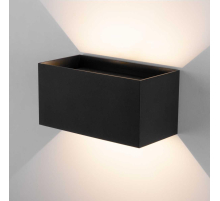 Уличный настенный светодиодный светильник Elektrostandard Winner 35137/W черный a057136