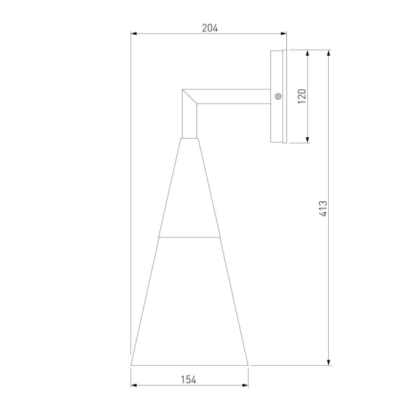 Уличный настенный светильник Elektrostandard Vesto 35171/D a066198 Уличный настенный светильник Elektrostandard Vesto 35171/D a066198