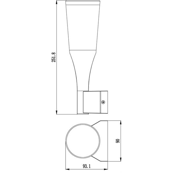 Уличный настенный светодиодный светильник Deko-Light Bessma 731083 Уличный настенный светодиодный светильник Deko-Light Bessma 731083