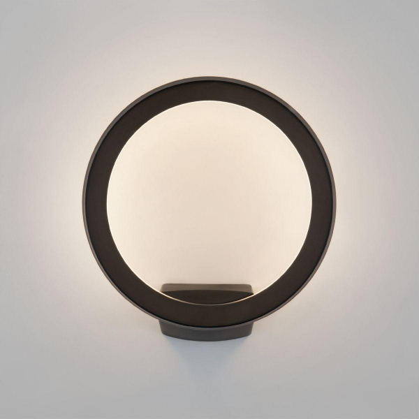 Уличный настенный светодиодный светильник Elektrostandard Ring 1710 Techno Led черный a054933 Уличный настенный светодиодный светильник Elektrostandard Ring 1710 Techno Led черный a054933