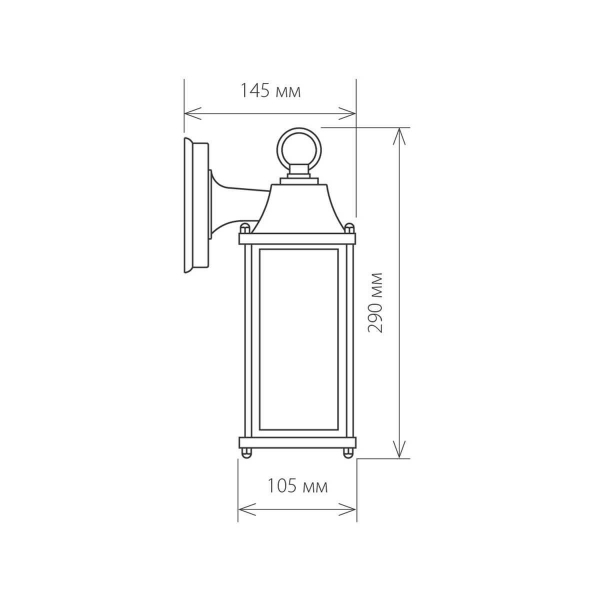 Уличный настенный cветильник Elektrostandard 1008D Brick черный a038438 Уличный настенный cветильник Elektrostandard 1008D Brick черный a038438