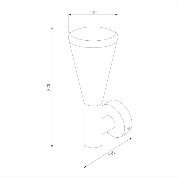 Уличный настенный светильник Elektrostandard 1416 Techno черный a049709 Уличный настенный светильник Elektrostandard 1416 Techno черный a049709