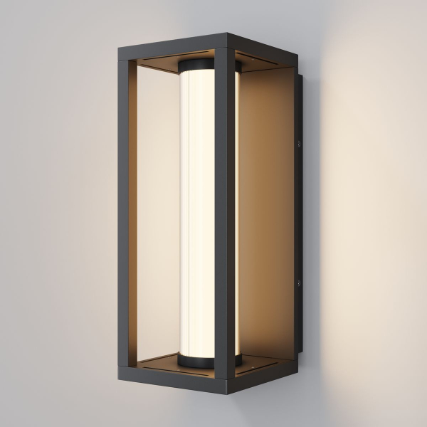 Уличный настенный светодиодный светильник Maytoni Outdoor Expo O480WL-L12B3K Уличный настенный светодиодный светильник Maytoni Outdoor Expo O480WL-L12B3K