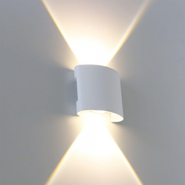 Уличный настенный светодиодный светильник Arte Lamp Bosto A3122AL-2WH Уличный настенный светодиодный светильник Arte Lamp Bosto A3122AL-2WH