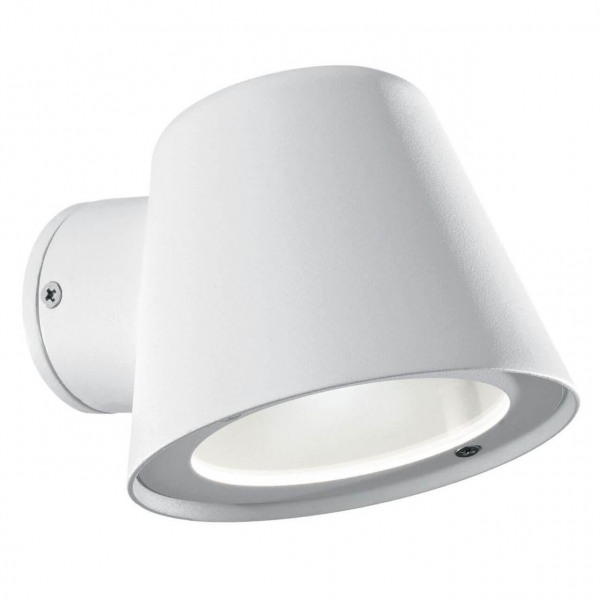 Уличный настенный светильник Ideal Lux Gas AP1 Bianco 091518 Уличный настенный светильник Ideal Lux Gas AP1 Bianco 091518