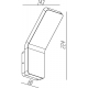 Уличный настенный светодиодный светильник Deko-Light Gruis 731054