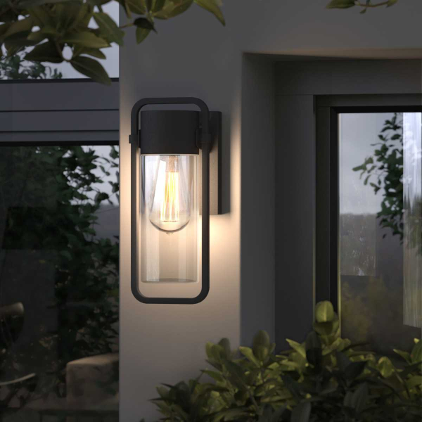 Уличный настенный светильник Elektrostandard Lab 35001/D черный a061043