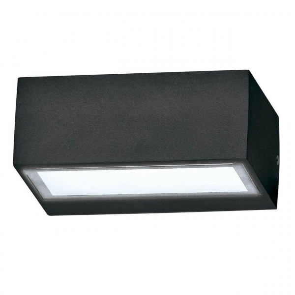 Уличный настенный светильник Ideal Lux Twin Ap1 Big Nero 115375 Уличный настенный светильник Ideal Lux Twin Ap1 Big Nero 115375