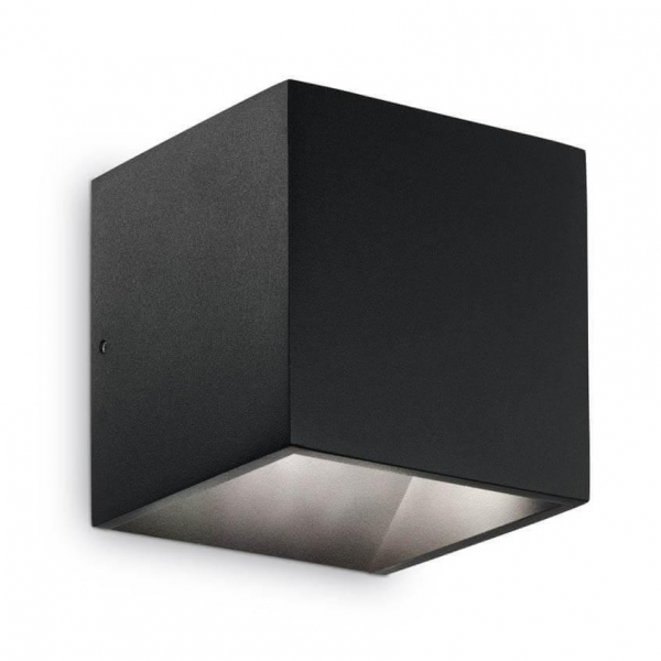 Уличный настенный светодиодный светильник Ideal Lux Rubik Ap1 Nero 4000K 142302 Уличный настенный светодиодный светильник Ideal Lux Rubik Ap1 Nero 4000K 142302