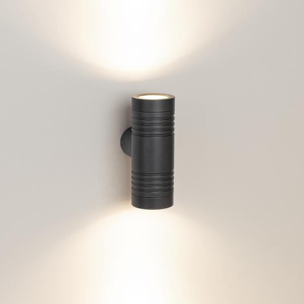 Уличный настенный светодиодный светильник Arlight LGD-Ray-Wall-Twin-R46-2X3W Warm3000 033306 Уличный настенный светодиодный светильник Arlight LGD-Ray-Wall-Twin-R46-2X3W Warm3000 033306