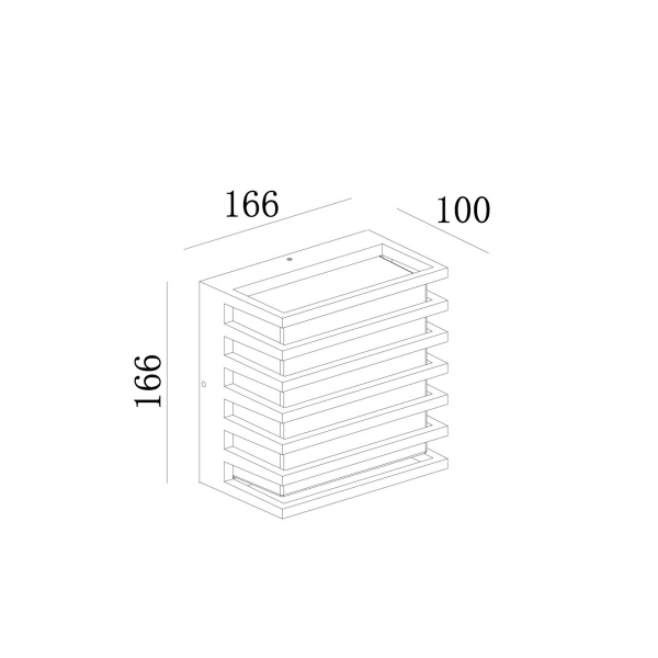 Уличный настенный светодиодный светильник Maytoni Downing Street O020WL-L10B4K