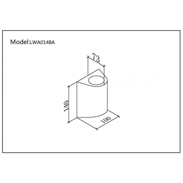 Уличный настенный светодиодный светильник DesignLed JY Zima LWA0148A-BL-WW 002803 Уличный настенный светодиодный светильник DesignLed JY Zima LWA0148A-BL-WW 002803