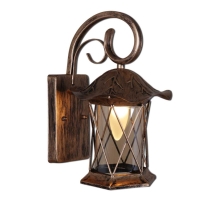 Уличный настенный светильник Reluce 08281-9.2-001U BKG RLOS