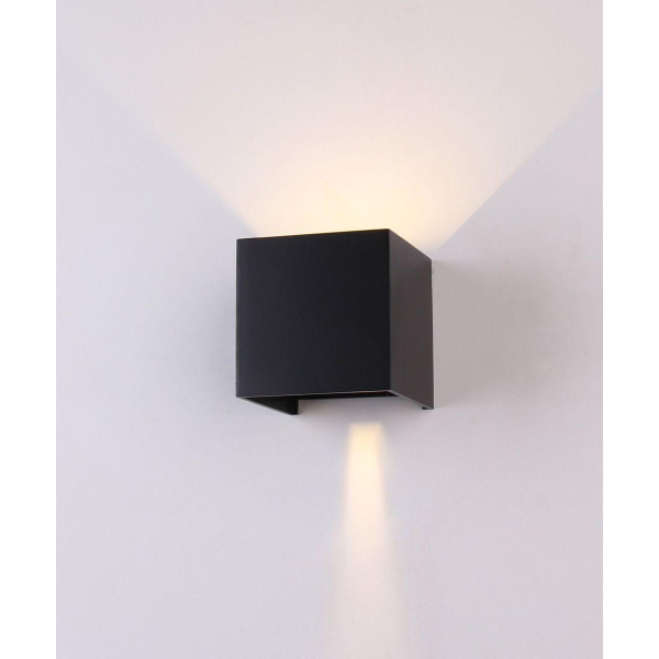 Уличный настенный светодиодный светильник Elvan GW-310A-6W-WW-Bk