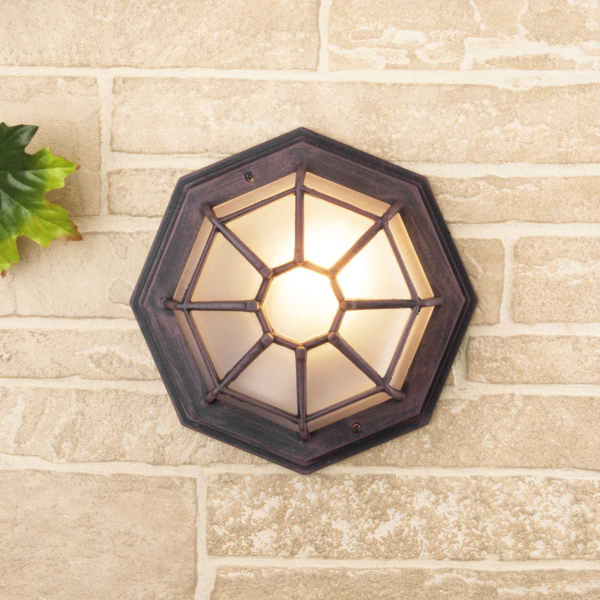 Уличный настенный светильник Elektrostandard Telarana GL 1023D капучино a043661