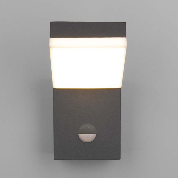 Уличный настенный светодиодный светильник Elektrostandard Sensor 1541 Techno Led серый a053947 Уличный настенный светодиодный светильник Elektrostandard Sensor 1541 Techno Led серый a053947