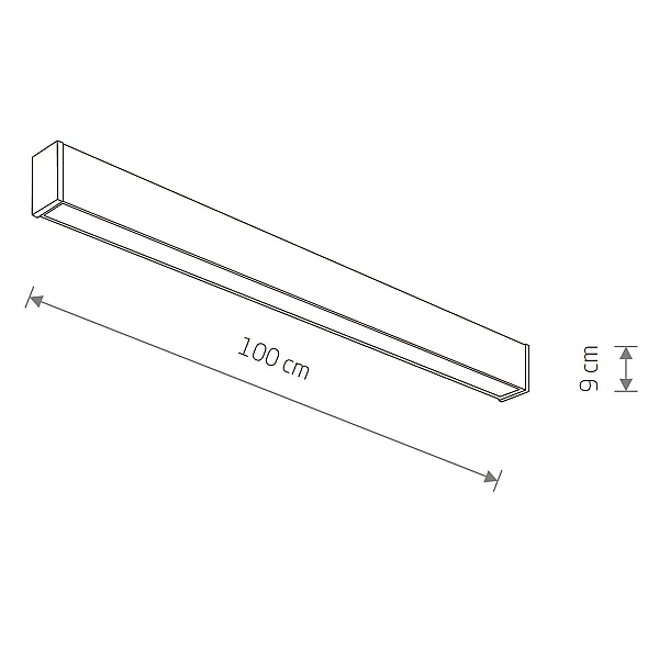 Уличный настенно-потолочный светильник Nowodvorski Outline Led M Black 11361