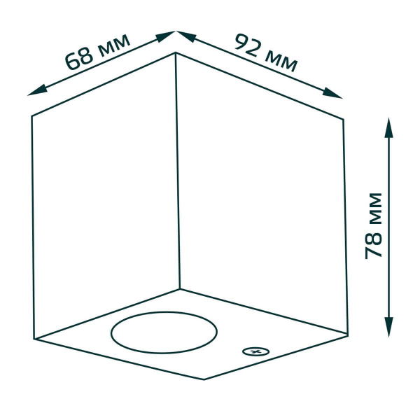Уличный настенный светильник Gauss Cube GD158 Уличный настенный светильник Gauss Cube GD158