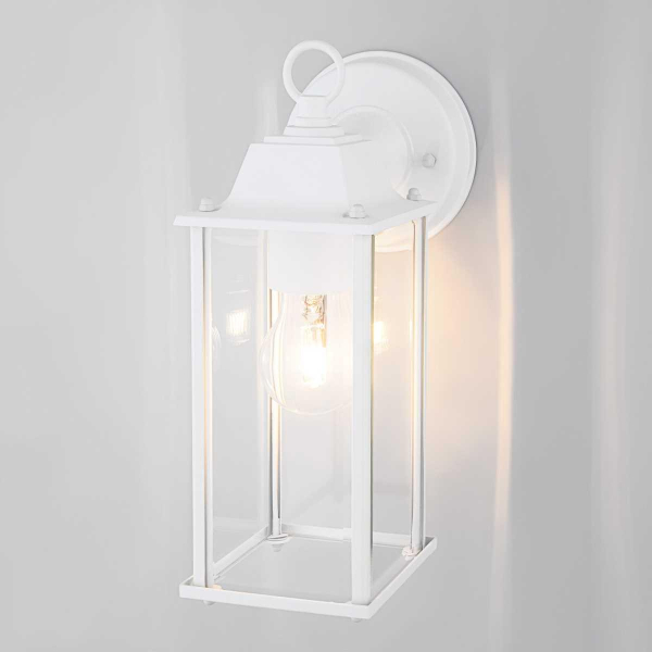 Уличный настенный cветильник Elektrostandard 1008D Brick белый a038439