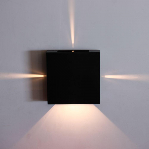 Уличный настенный светодиодный светильник Arte Lamp Algol A1445AL-4BK Уличный настенный светодиодный светильник Arte Lamp Algol A1445AL-4BK