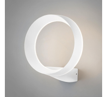 Уличный настенный светодиодный светильник Elektrostandard Ring 1710 Techno Led белый a054931