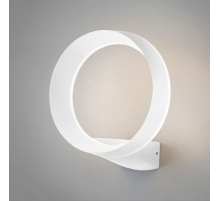 Уличный настенный светодиодный светильник Elektrostandard Ring 1710 Techno Led белый a054931