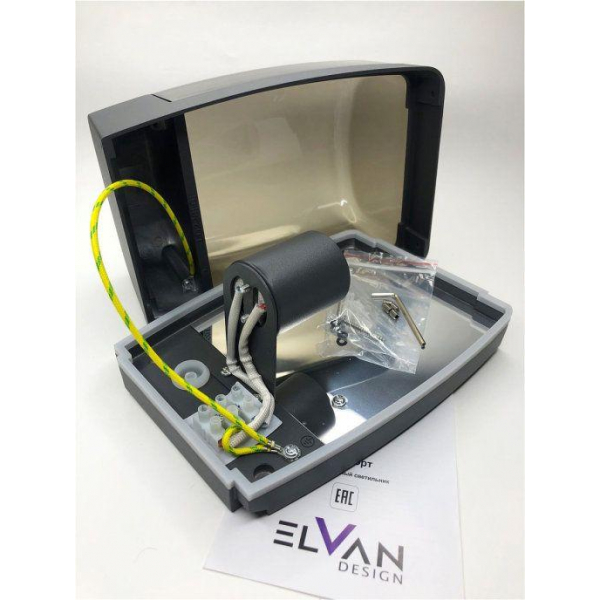 Уличный настенный светильник Elvan PJ-1501/1-E27-Gr Уличный настенный светильник Elvan PJ-1501/1-E27-Gr