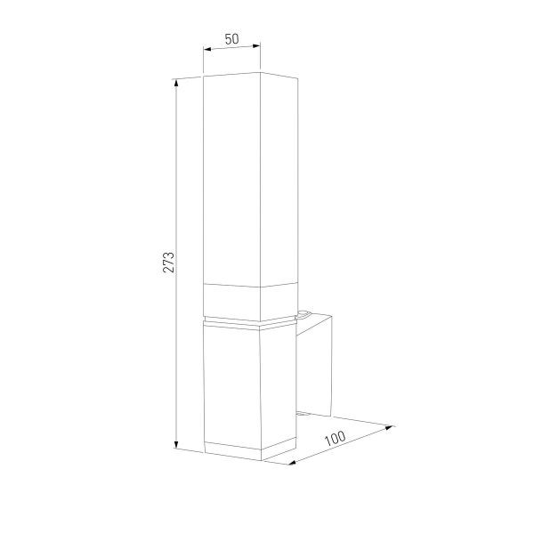 Уличный настенный светодиодный светильник Elektrostandarda 1534 TECHNO LED 3000K чёрный a072067