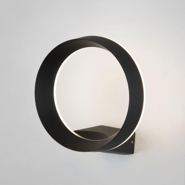 Уличный настенный светодиодный светильник Elektrostandard Ring 1710 Techno Led черный a054933 Уличный настенный светодиодный светильник Elektrostandard Ring 1710 Techno Led черный a054933