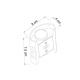 Уличный настенный светодиодный светильник Arte Lamp Bosto A3122AL-2BK