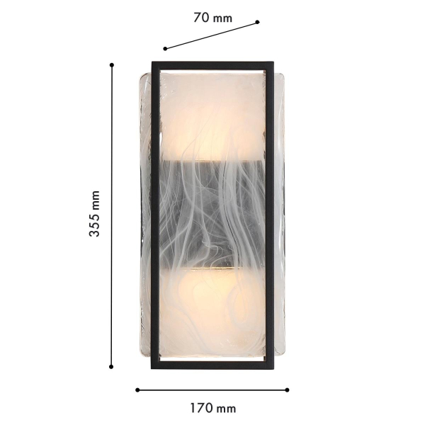 Уличный настенный светильник Favourite Powder 4825-2W