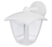 Садово-парковый светильник ЭРА «Дели 2» ДБУ 07-8-002 белый 4-гранный настенный IP44 светодиодный 8Вт 3000K Б0064269