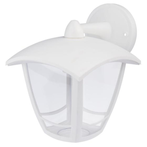 Садово-парковый светильник ЭРА «Дели 2» ДБУ 07-8-002 белый 4-гранный настенный IP44 светодиодный 8Вт 3000K Б0064269