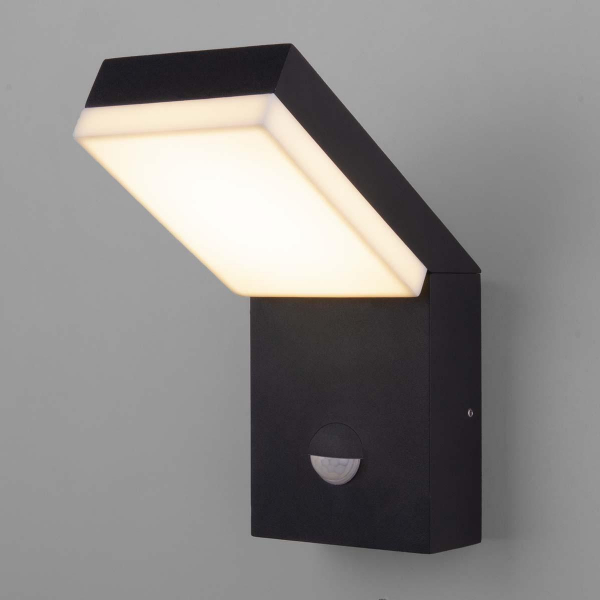 Уличный настенный светодиодный светильник Elektrostandard Sensor 1541 Techno Led черный a053946 Уличный настенный светодиодный светильник Elektrostandard Sensor 1541 Techno Led черный a053946