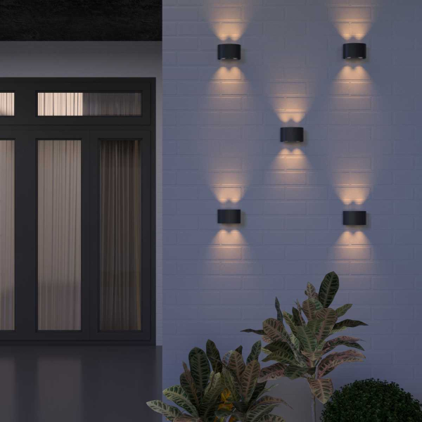 Уличный настенный светодиодный светильник Elektrostandard 1555 Techno Led черный a049672