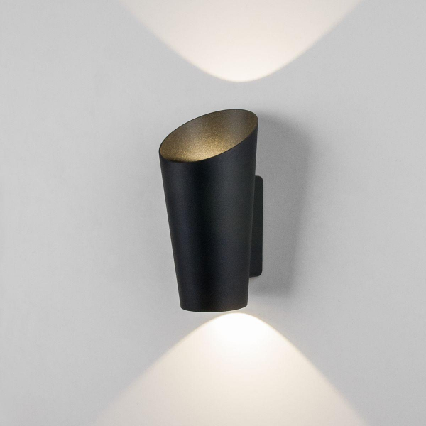 Уличный настенный светодиодный светильник Elektrostandard Tronc 1539 Techno Led черный a053448 Уличный настенный светодиодный светильник Elektrostandard Tronc 1539 Techno Led черный a053448